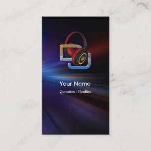 De Visite Carte d'industrie musicale du DJ