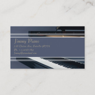 De Visite Carte d'industrie musicale - piano