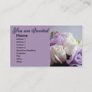 De Visite Carte d'invitation