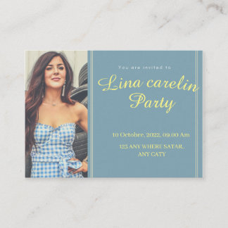 De Visite Carte d'invitation pour votre meilleur ami et écol