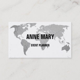 De Visite Carte du monde Mariage Abstrait Maquillage Artiste