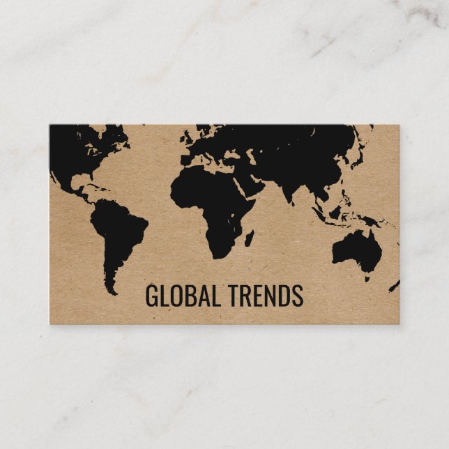 De Visite Carte du monde | Nature (Devant)
