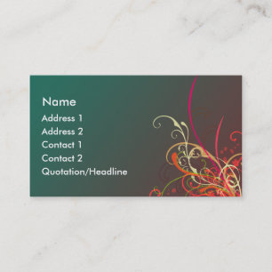 De Visite Carte fraîche