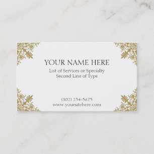 De Visite Carte Gold