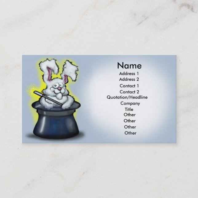 De Visite Carte magique (Devant)