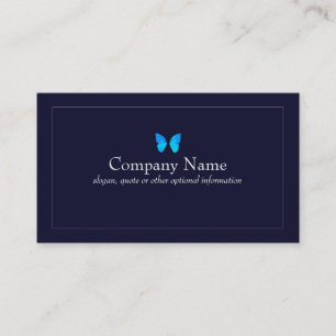 De Visite Carte marine d'affaires Blue Butterfly