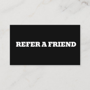 DE VISITE CARTE PERSONNALISÉE RECOMMANDER UN AMI