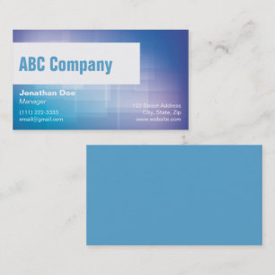 De Visite Carte personnelle Business Manager