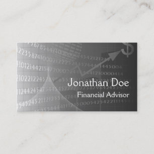 De Visite Carte personnelle du conseiller financier