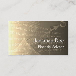 De Visite Carte personnelle du conseiller financier