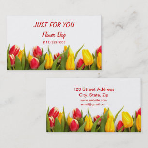 De Visite Carte personnelle Florist and Flower Shop