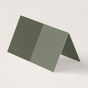 De Visite Carte pliée Fractionnée Moss Texture - Personnalis