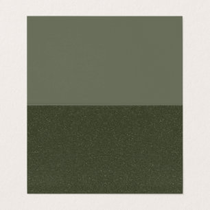 De Visite Carte Pliée Verte Moss Deux Tons - Personnalisable