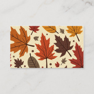 De Visite carte postale avec un motif d'humeur d'automne.