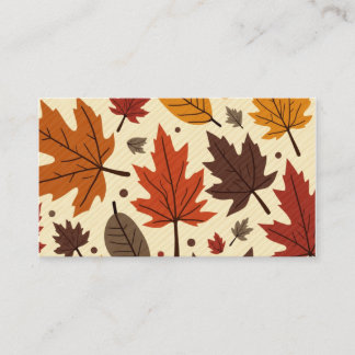 De Visite carte postale avec un motif d'humeur d'automne.