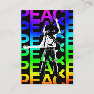 De Visite Carte potelée "de paix d'arc-en-ciel"