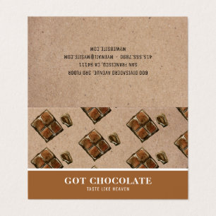 De Visite Carte professionnelle Brown moderne au chocolat
