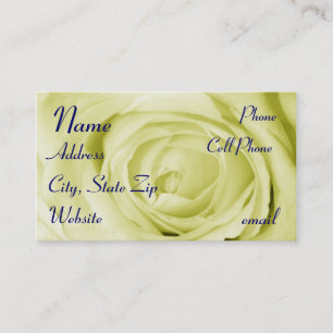 De Visite carte profil jaune clair
