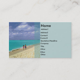 De Visite Carte rack plage