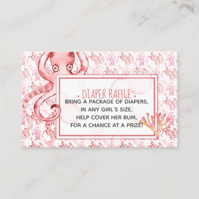 De Visite Carte Raffin Baby shower Pipe Rose Cute (Devant)