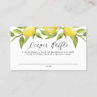 Carte Raffle au lard d'aquarelle citron vert