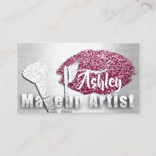 De Visite Carte Rendez-vous Artiste Maquillage Beauté Rose G