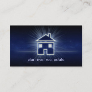 De Visite Carte rougeoyante fraîche d'entreprise immobiliè