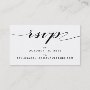 De Visite Carte RSVP en ligne pour la calligraphie russe