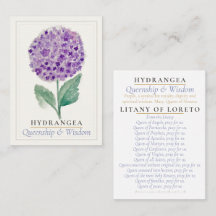 Carte Sainte du Jardin Marian à l'Hydrangea Pourpr