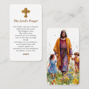 De Visite Carte sainte pour prière quotidienne à Jésus porte