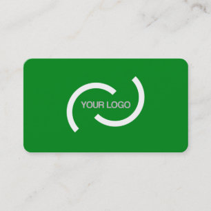 De Visite Carte verte élégante. Customisez avec votre prop