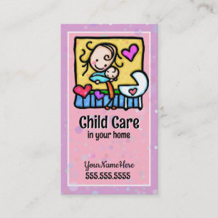 De Visite ChâteauGirlie Babysitter Garde d'enfants Carte per