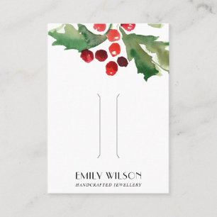 DE VISITE CHIC CHRISTMAS HOLLY BERRY HAIR CLIP CARTE D'AFFIC