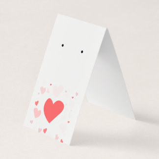 De Visite Coeurs doux Plier sur la carte d'oreille