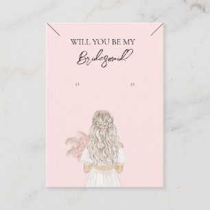 De Visite Collier Bridesmaid & Carte d'affichage pour bijoux