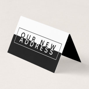 De Visite Couleur simple bloc, nouvelle carte d'adresse