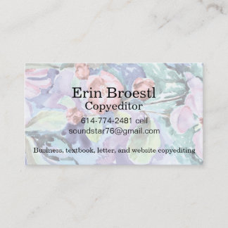 De Visite Crabapple personnalisable fleurit carte