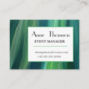 De Visite Élégante carte professionnelle Green Professional
