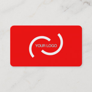De Visite Elégante carte rouge. Customisez avec votre propr