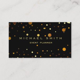 De Visite Faux Gold Foil Parties scintillant subtile Carte d
