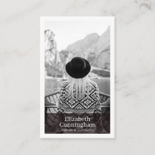 De Visite Funeral Memorial Moderne et simple Carte photo