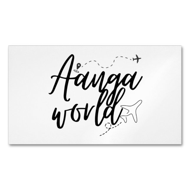 De Visite Magnétique Carte aangaworld (devant)