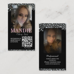 De Visite Maquillage Professionnel Cheveux Faux Cils Carte P