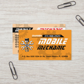 De Visite Mécanicien Auto Mobile Réparation Auto Carte Edita