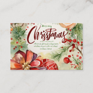 De Visite meilleure carte crismas salutation belle