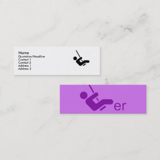 De Visite Mini Carte d'appel pourpre Swinger