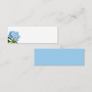 De Visite Mini Carte d'emplacement bleu Hydrangea Blair