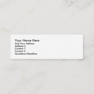 De Visite Mini Carte maigre standard
