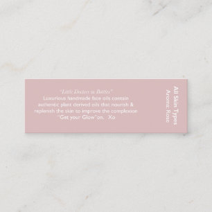 De Visite Mini Carte rose d'ingrédient