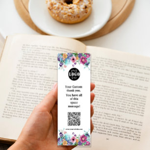 De Visite Mini Carte Signet Berry Sweet Blueberry & Flowers